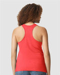 Gildan 64220LCVC Women's Softstyle CVC Racerback Tank Top - Red Mist - model back