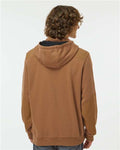 DRI DUCK 7349 Men's Mission Quarter-Zip Hooded Pullover - Saddle - model back