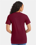 Hanes 5280 Essential-T T-Shirt - Athletic Cardinal - model back