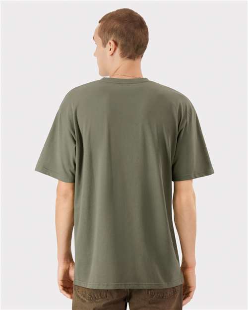 American Apparel 5389 Unisex Sueded Cloud Jersey Tee - Sueded Lieutenant - model back