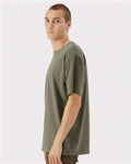 American Apparel 5389 Unisex Sueded Cloud Jersey Tee - Sueded Lieutenant - model side