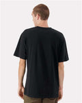 American Apparel 5389 Unisex Sueded Cloud Jersey Tee - Sueded Black - model back