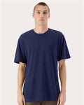 American Apparel 5389 Unisex Sueded Cloud Jersey Tee - Sueded Navy - model front