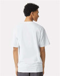 American Apparel 5389 Unisex Sueded Cloud Jersey Tee - Sueded White - model back