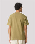 American Apparel 1301GD Unisex Garment-Dyed Heavyweight Cotton Tee - Faded Army - model back