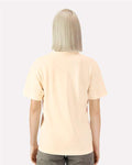 American Apparel 1301GD Unisex Garment-Dyed Heavyweight Cotton Tee - Faded Cream - model back