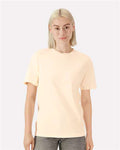 American Apparel 1301GD Unisex Garment-Dyed Heavyweight Cotton Tee - Faded Cream - model front