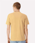 American Apparel 1301GD Unisex Garment-Dyed Heavyweight Cotton Tee - Faded Mustard - model back