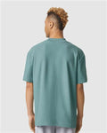 American Apparel 1PQ Unisex Pique Mockneck Tee - Arctic - model back