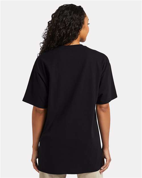 Hanes 5280T Unisex Essential-T Tall T-Shirt - Black - model back