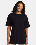 Hanes 5280T Unisex Essential-T Tall T-Shirt - Black - model front