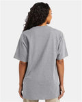 Hanes 5280T Unisex Essential-T Tall T-Shirt - Light Steel - model back