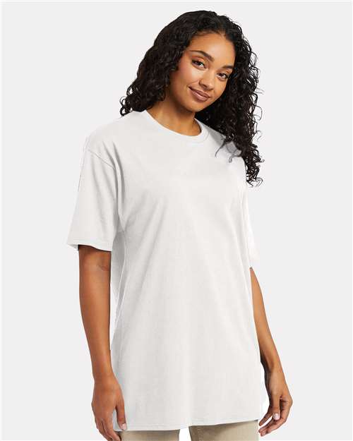 Hanes 5280T Unisex Essential-T Tall T-Shirt - White - model front
