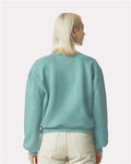 American Apparel RF494 Women's ReFlex Fleece Crewneck Sweatshirt - Arctic - model back