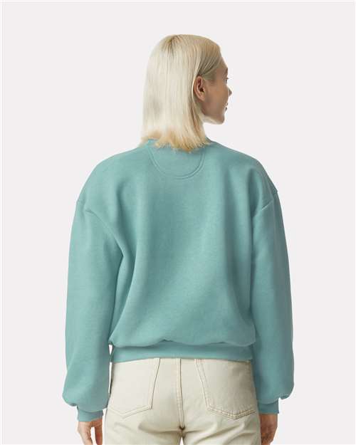 American Apparel RF494 Women's ReFlex Fleece Crewneck Sweatshirt - Arctic - model back