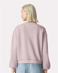 American Apparel RF494 Women's ReFlex Fleece Crewneck Sweatshirt - Blush - model back