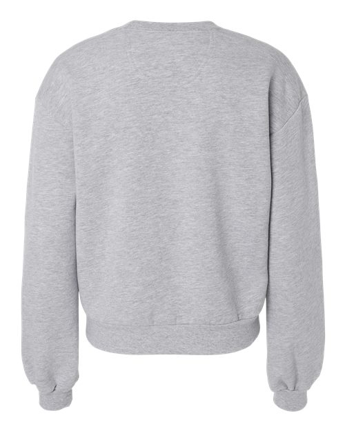 American Apparel RF494 Women's ReFlex Fleece Crewneck Sweatshirt - Heather Grey - back