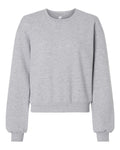 American Apparel RF494 Women's ReFlex Fleece Crewneck Sweatshirt - Heather Grey - front