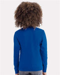 Next Level 3311 Youth Cotton Long Sleeve T-Shirt - Royal - model back