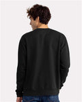 Next Level 9003 Unisex Santa Barbara Crewneck Sweatshirt - Black - model back