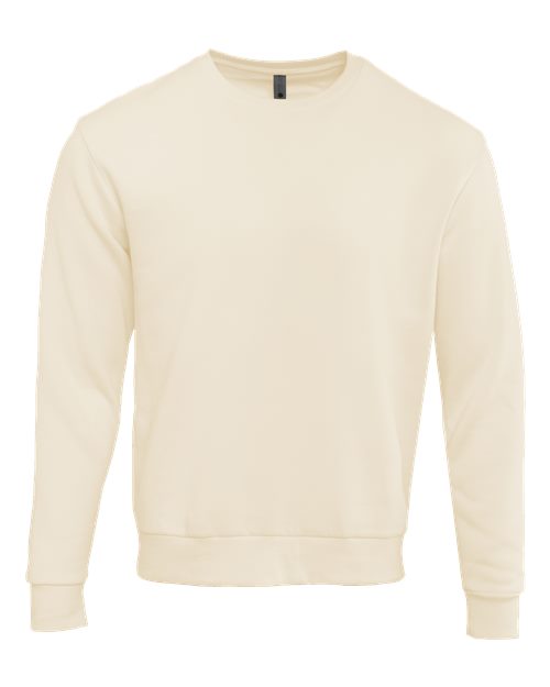 Next Level 9003 Unisex Santa Barbara Crewneck Sweatshirt - Natural - front