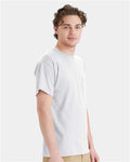 Hanes 5290P Essential-T Pocket T-Shirt - Ash - model side