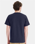 Hanes 5290P Essential-T Pocket T-Shirt - Athletic Navy - model back