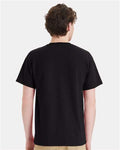 Hanes 5290P Essential-T Pocket T-Shirt - Black - model back