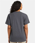 Hanes 5290P Essential-T Pocket T-Shirt - Charcoal Heather - model back