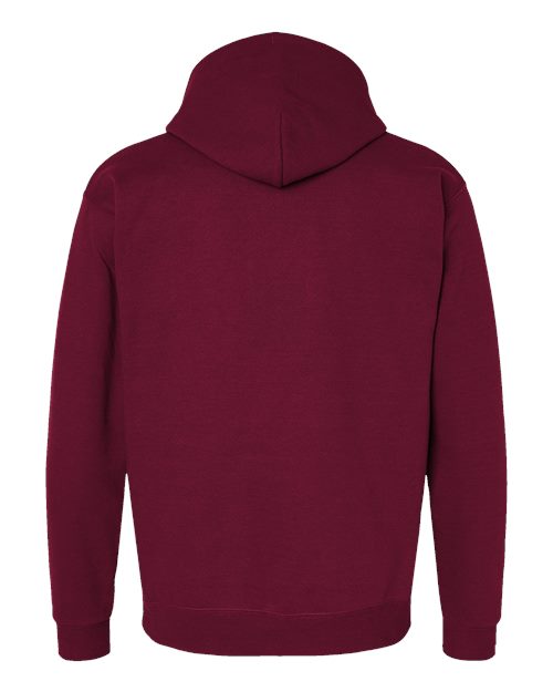 Hanes P170 EcoSmart Hooded Sweatshirt - Athletic Cardinal - back
