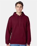 Hanes P170 EcoSmart Hooded Sweatshirt - Athletic Cardinal - model front
