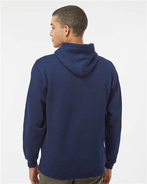J. America 8824 Men's Premium Hooded Sweatshirt - True Navy - model back