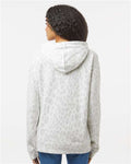 J America 8871 Triblend Fleece Hooded Sweatshirt - Snow Leopard Triblend - model back