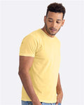 Next Level 3600SW Unisex Soft Wash T-Shirt - Washed Banana Cream - model side