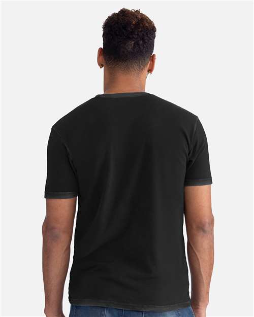Next Level 3600SW Unisex Soft Wash T-Shirt - Washed Black - model back