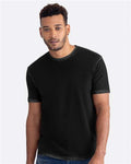 Next Level 3600SW Unisex Soft Wash T-Shirt - Washed Black - model front