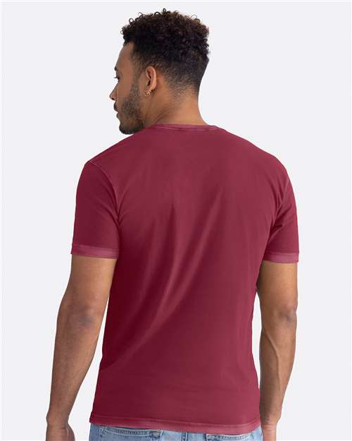 Next Level 3600SW Unisex Soft Wash T-Shirt - Washed Cardinal - model back