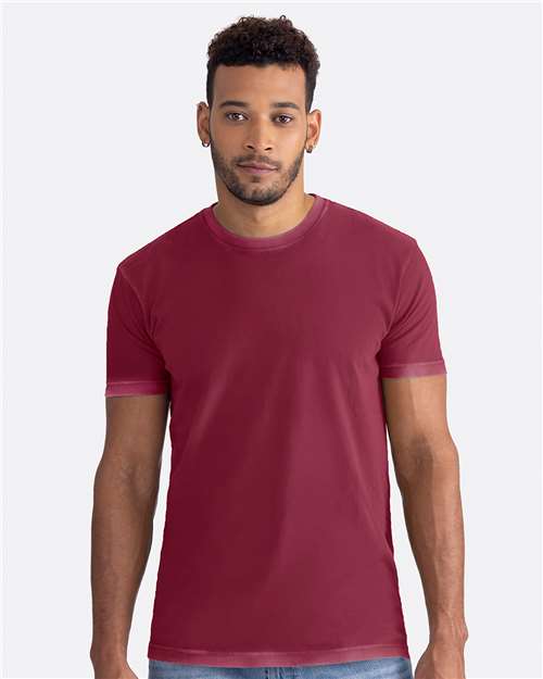 Next Level 3600SW Unisex Soft Wash T-Shirt - Washed Cardinal - model front