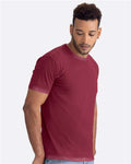 Next Level 3600SW Unisex Soft Wash T-Shirt - Washed Cardinal - model side