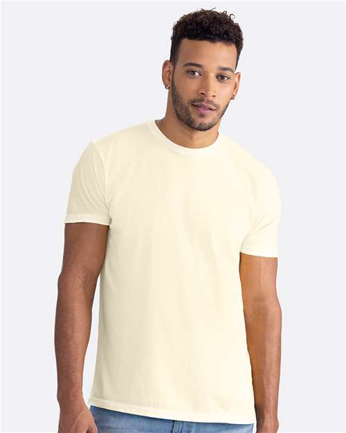 Next Level 3600SW Unisex Soft Wash T-Shirt - Washed Natural - model front