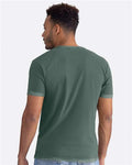 Next Level 3600SW Unisex Soft Wash T-Shirt - Washed Royal Pine - model back