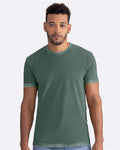 Next Level 3600SW Unisex Soft Wash T-Shirt - Washed Royal Pine - model front
