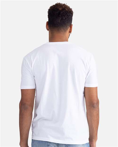 Next Level 3600SW Unisex Soft Wash T-Shirt - Washed White - model back