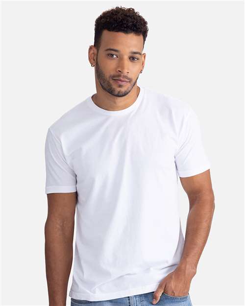 Next Level 3600SW Unisex Soft Wash T-Shirt - Washed White - model front