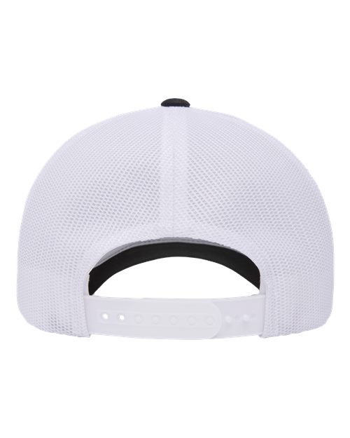Yupoong 6601 Elite Cap - Black/ White - back