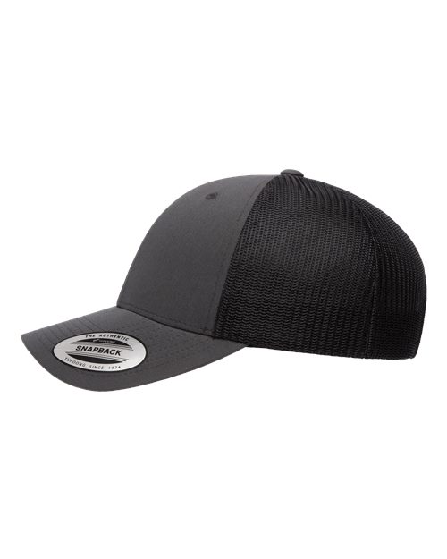 Yupoong 6601 Elite Cap - Charcoal/ Black - side