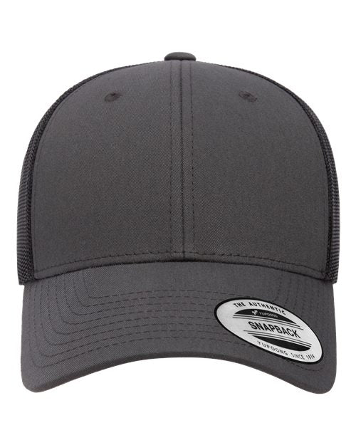Yupoong 6601 Elite Cap - Charcoal/ Black - front