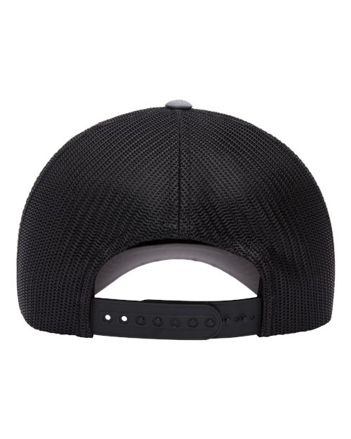 Yupoong 6601 Elite Cap - Heather/ Black - back