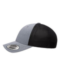 Yupoong 6601 Elite Cap - Heather/ Black - side