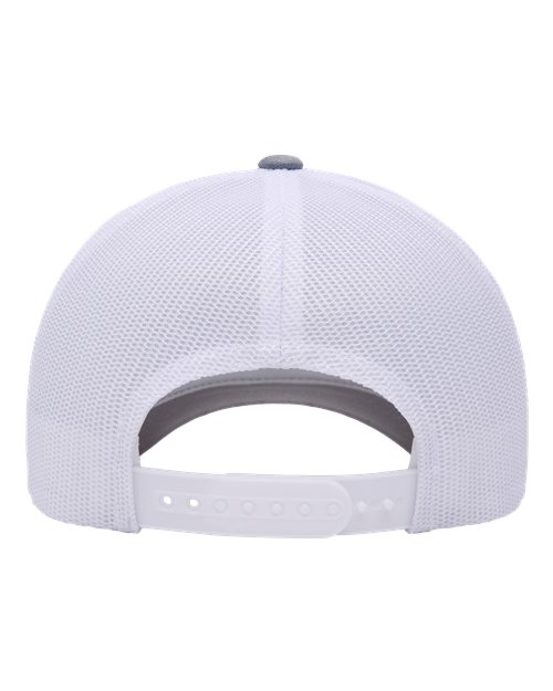 Yupoong 6601 Elite Cap - Heather/ White - back